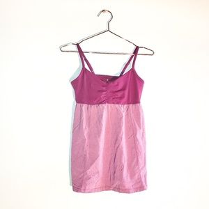 Athleta | Magenta Workout Top With Shelf Bra